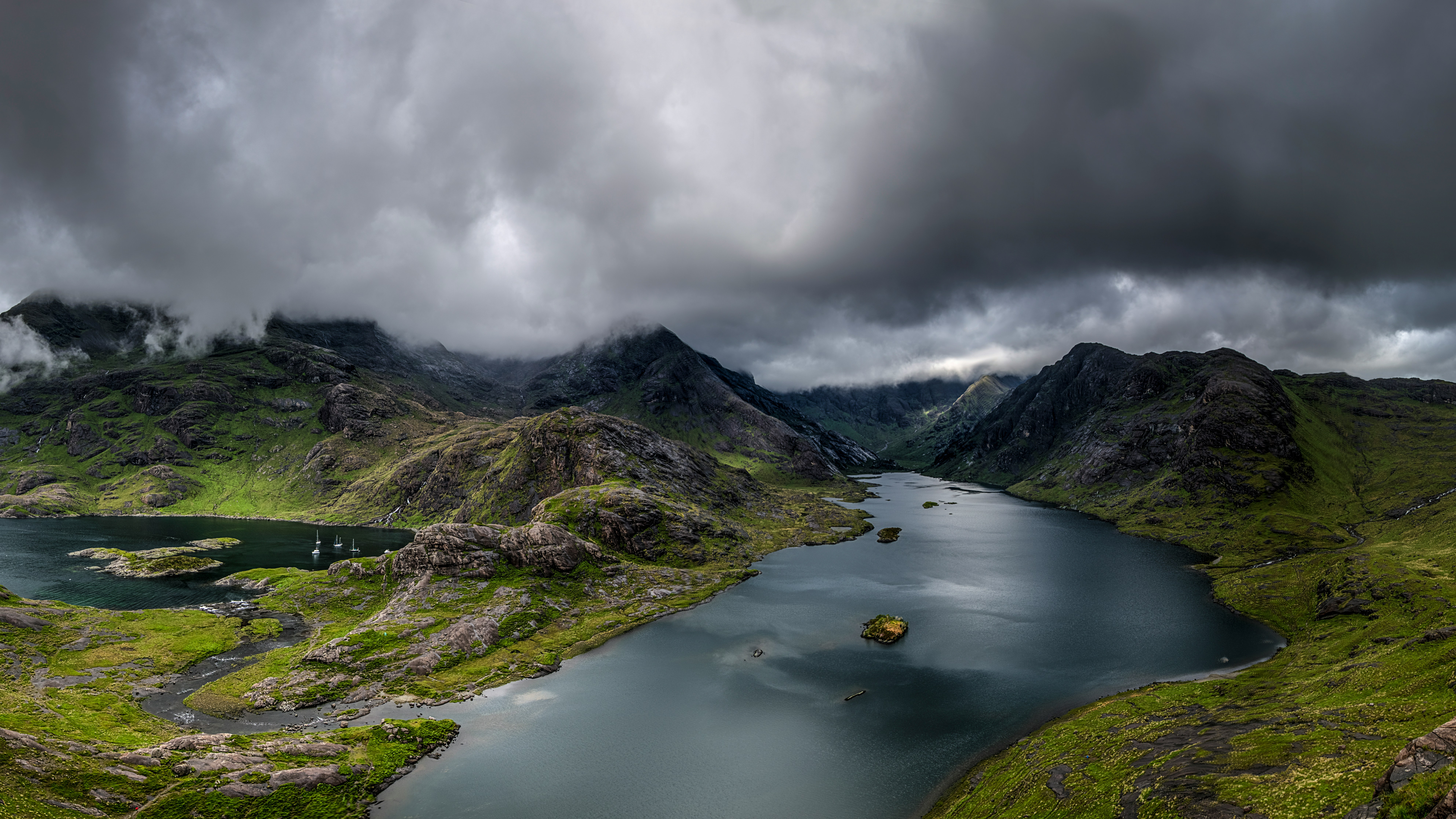Isle of Skye — Loch Coruisk at the foot of the Black Cuillin